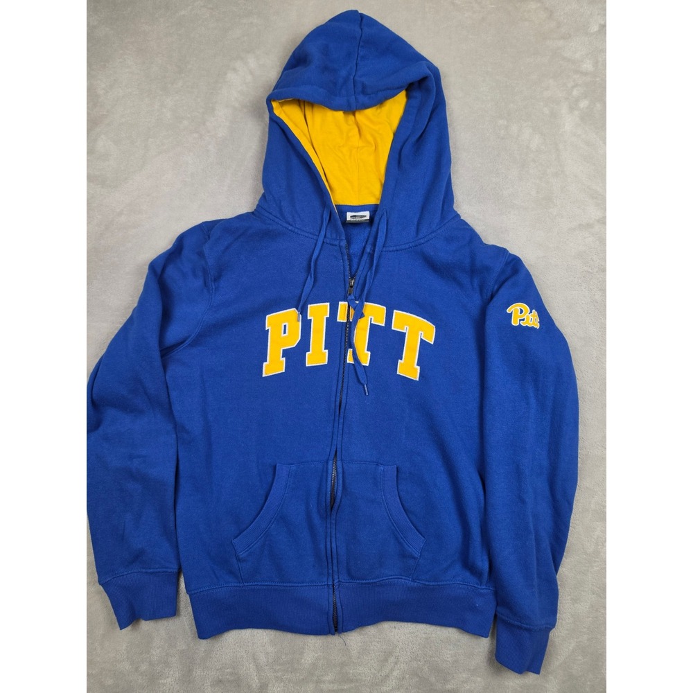 Stadium Athletics Pitt Panthers Hoodie Women Large Blue Zip Up Collegiate NCAA